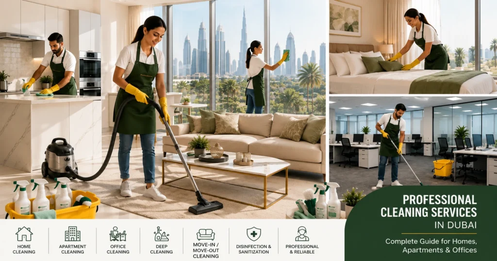 Professional Cleaning Services in Dubai: Complete Guide for Homes, Apartments & Offices