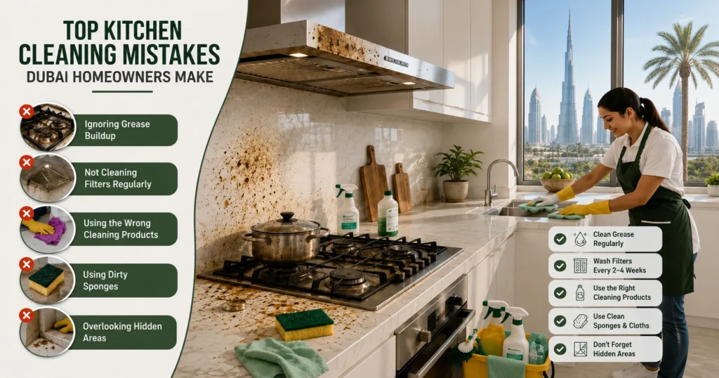 Top Kitchen Cleaning Mistakes Dubai Homeowners Make